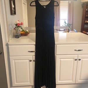 Black lace detail maxi